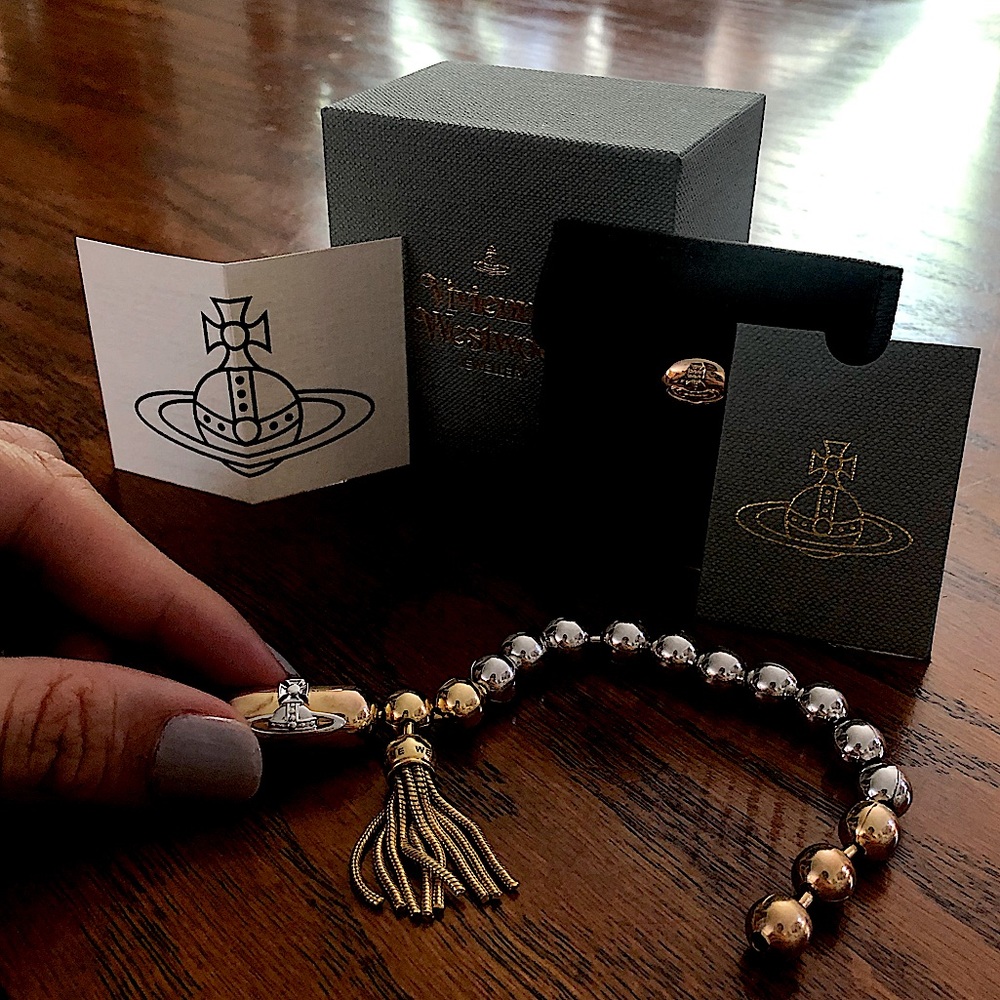 Vivienne Westwood silver & gold bobble bracelet